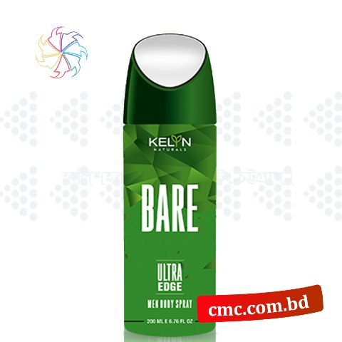 kelin men body spray bare ultra edge 200ml