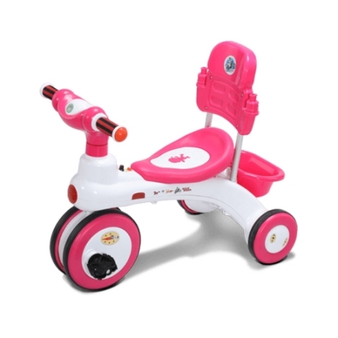 Rock Rider With Backrest 3Y - Pink